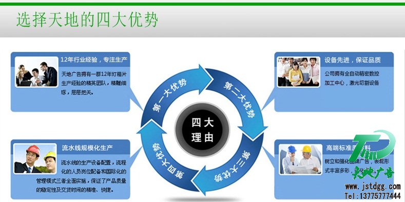 天地广告传媒有限公司 天地广告传媒专业从事发光字、亚克力发光字、树脂发光字、冲孔外露发光字、迷你发光字、不锈钢发光字、楼顶发光字制作、安装、维护一体化的广告服务型企业